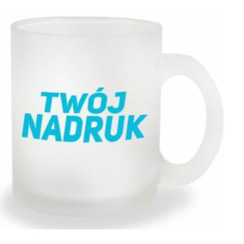 Kubek szroniony BIAŁY z Twoim nadrukiem